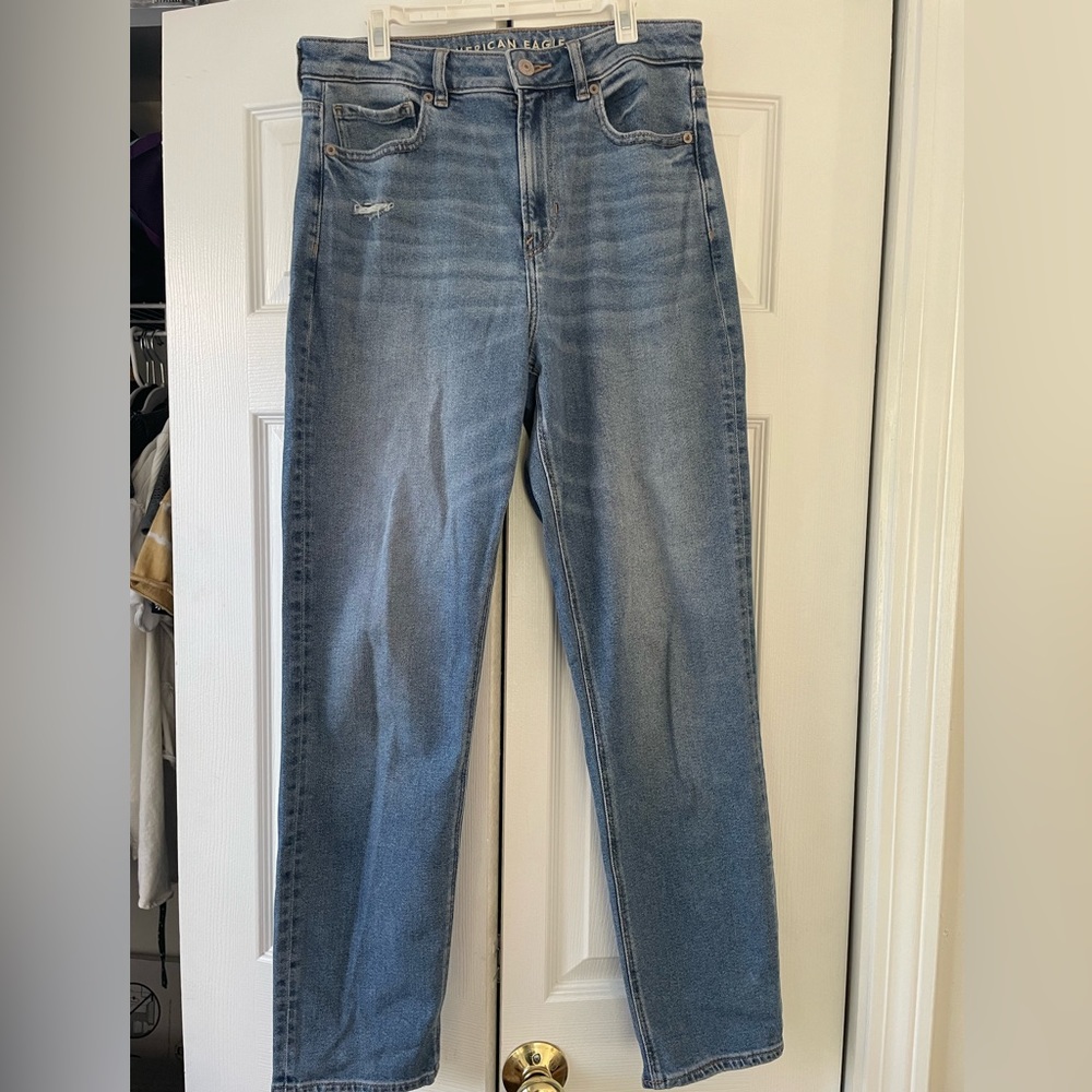 8 Long American Eagle Mom Jeans
